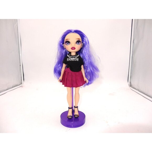 Rainbow High Emi Vanda Doll Series 3 Orchid Deep Purple with Stand - Picture 1 of 6
